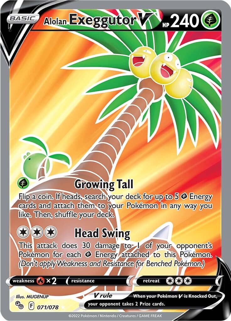 Alolan Exeggutor V (071/078) [Pokémon GO] Pokémon