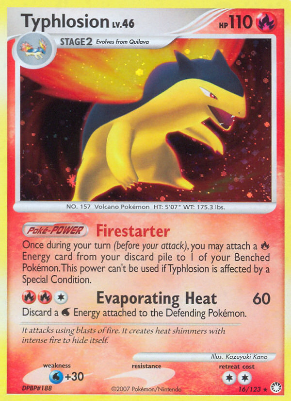 Typhlosion (16/123) [Diamond & Pearl: Mysterious Treasures] Pokémon