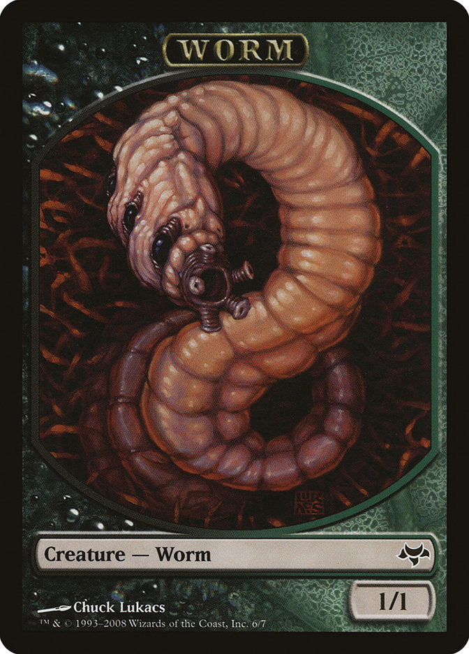 Worm Token [Eventide Tokens] Magic: The Gathering