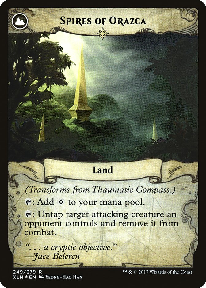 Thaumatic Compass // Spires of Orazca [Ixalan Prerelease Promos] Magic: The Gathering