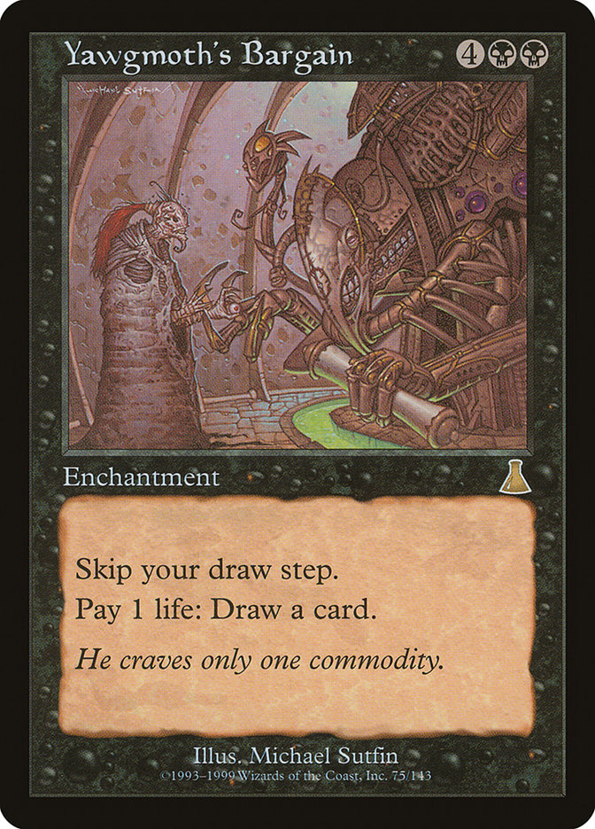 Yawgmoth's Bargain [Urza's Destiny] Magic: The Gathering