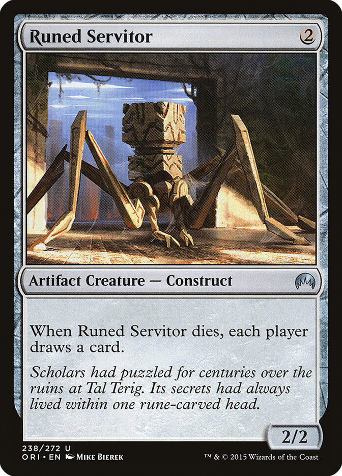 Runed Servitor [Magic Origins] Magic: The Gathering