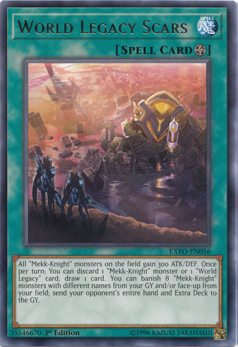 World Legacy Scars [EXFO-EN056] Rare Yu-Gi-Oh!