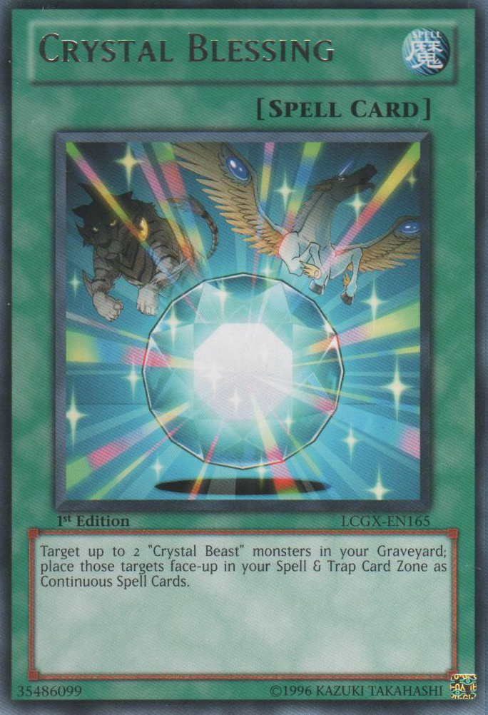 Crystal Blessing [LCGX-EN165] Rare Yu-Gi-Oh!