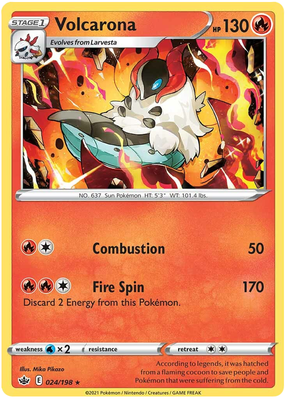 Volcarona (024/198) [Sword & Shield: Chilling Reign] Pokémon