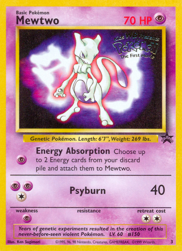 Mewtwo (3) [Wizards of the Coast: Black Star Promos] Pokémon