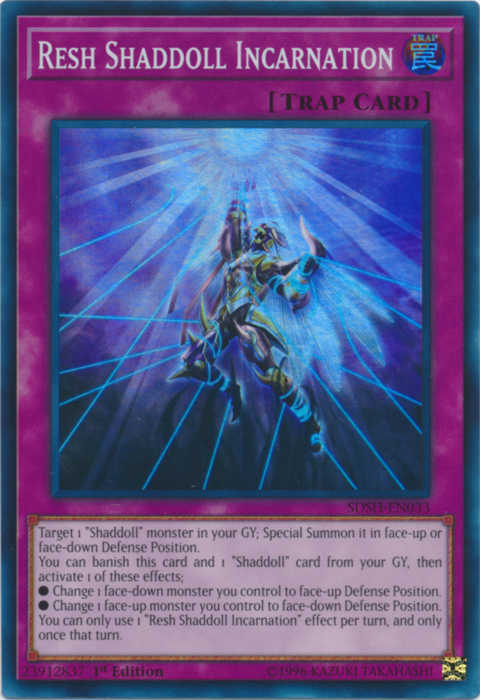Resh Shaddoll Incarnation [SDSH-EN033] Super Rare Yu-Gi-Oh!
