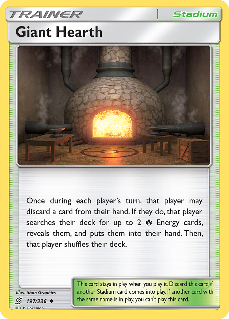 Giant Hearth (197/236) [Sun & Moon: Unified Minds] Pokémon