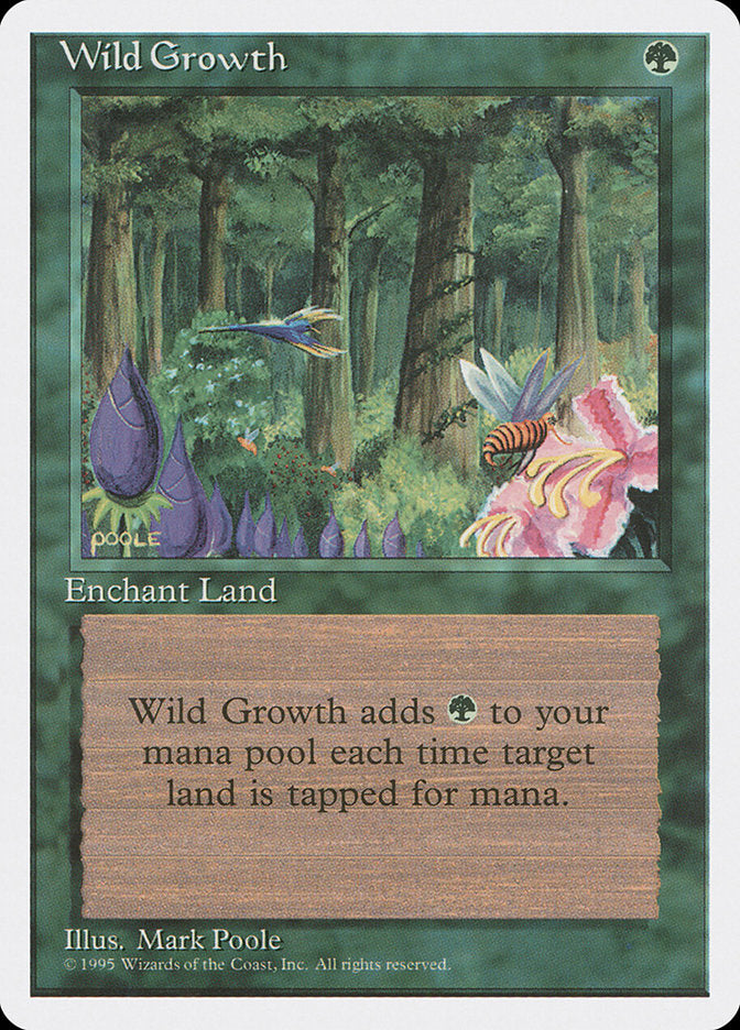 Wild Growth [Fourth Edition] Magic: The Gathering