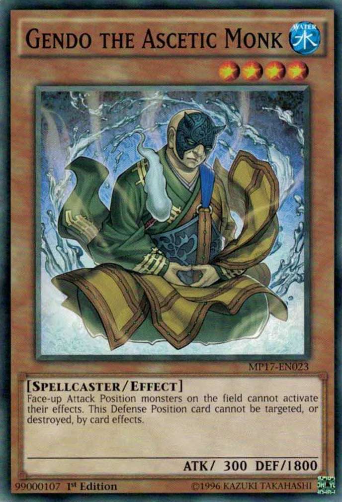 Gendo the Ascetic Monk [MP17-EN023] Common Yu-Gi-Oh!