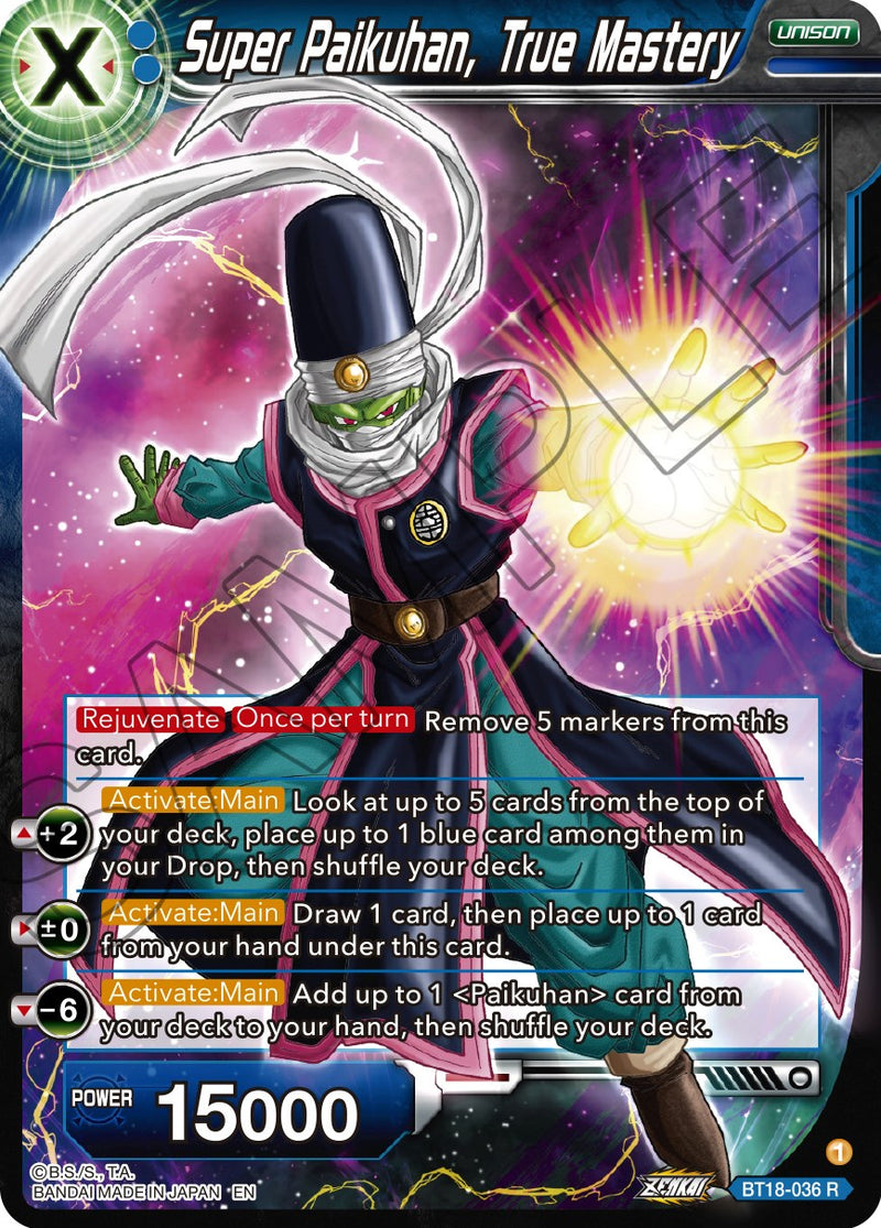 Super Paikuhan, True Master (BT18-036) [Dawn of the Z-Legends] Dragon Ball Super