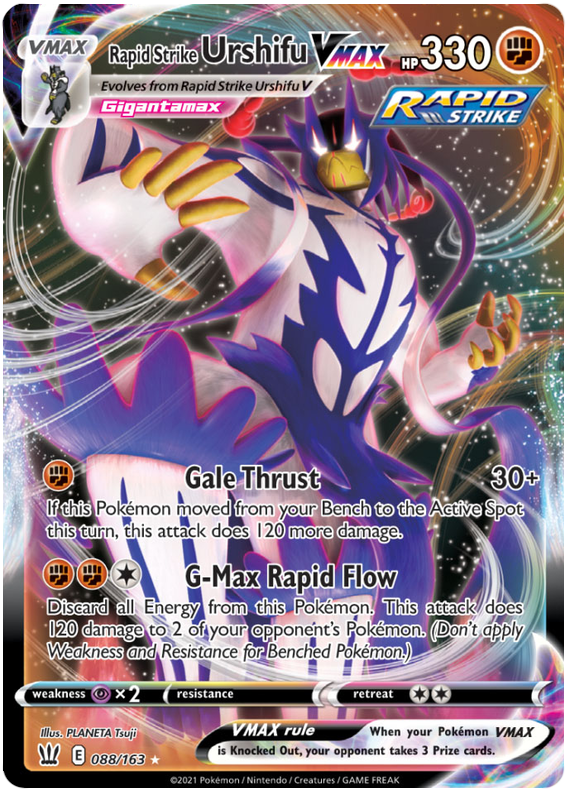 Rapid Strike Urshifu VMAX (088/163) (Jumbo Card) [Sword & Shield: Battle Styles] Pokémon
