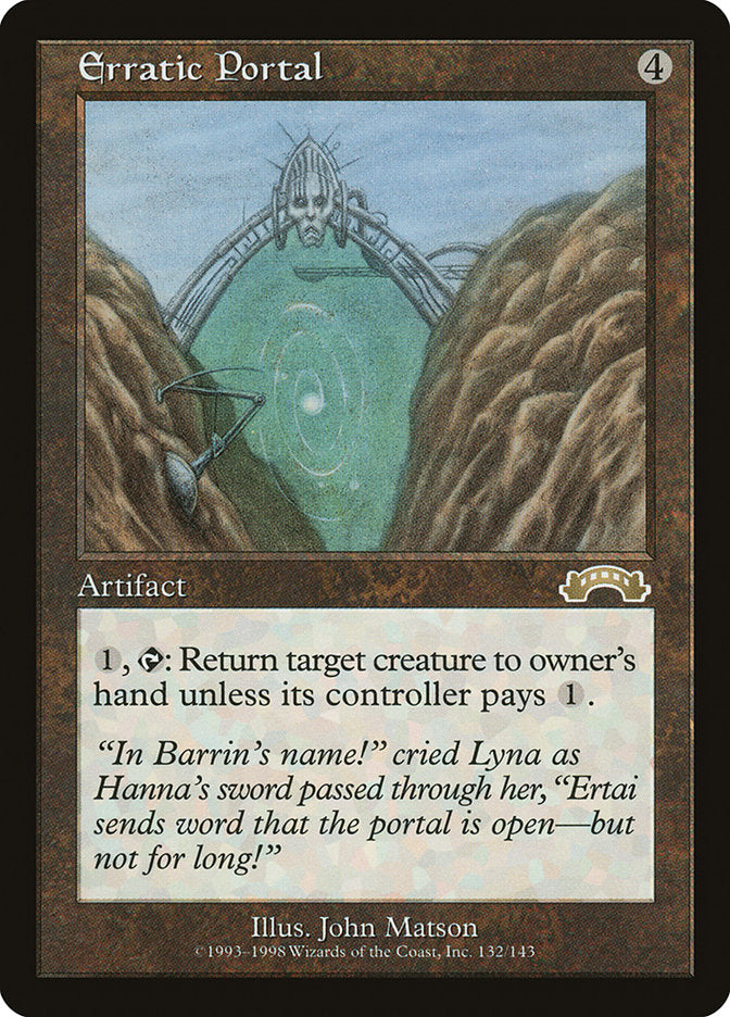 Erratic Portal [Exodus] Magic: The Gathering