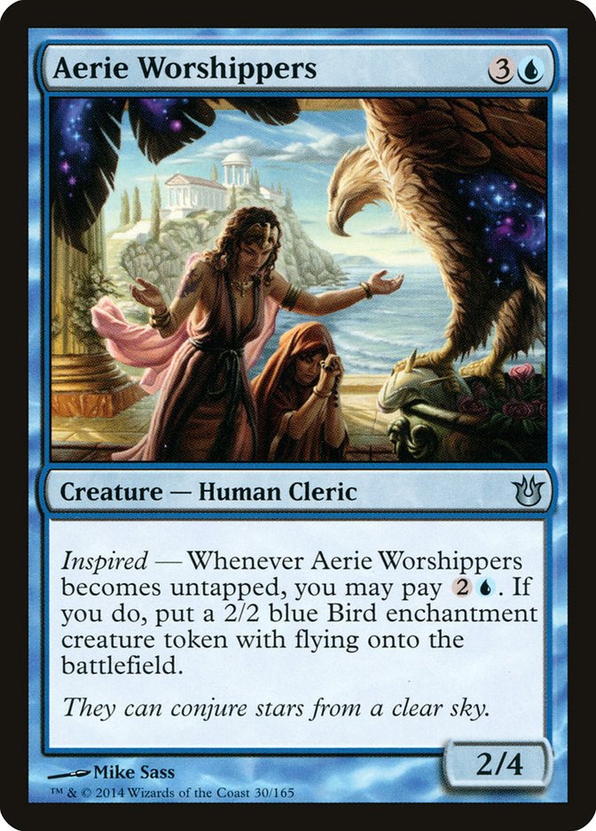 Aerie Worshippers [Born of the Gods] Magic: The Gathering