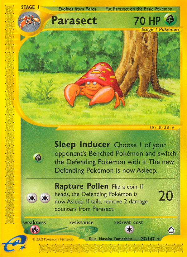 Parasect (27/147) [Aquapolis] Pokémon