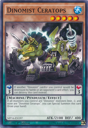 Dinomist Ceratops [MP16-EN197] Common Yu-Gi-Oh!