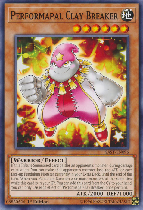 Performapal Clay Breaker [SAST-EN096] Common Yu-Gi-Oh!