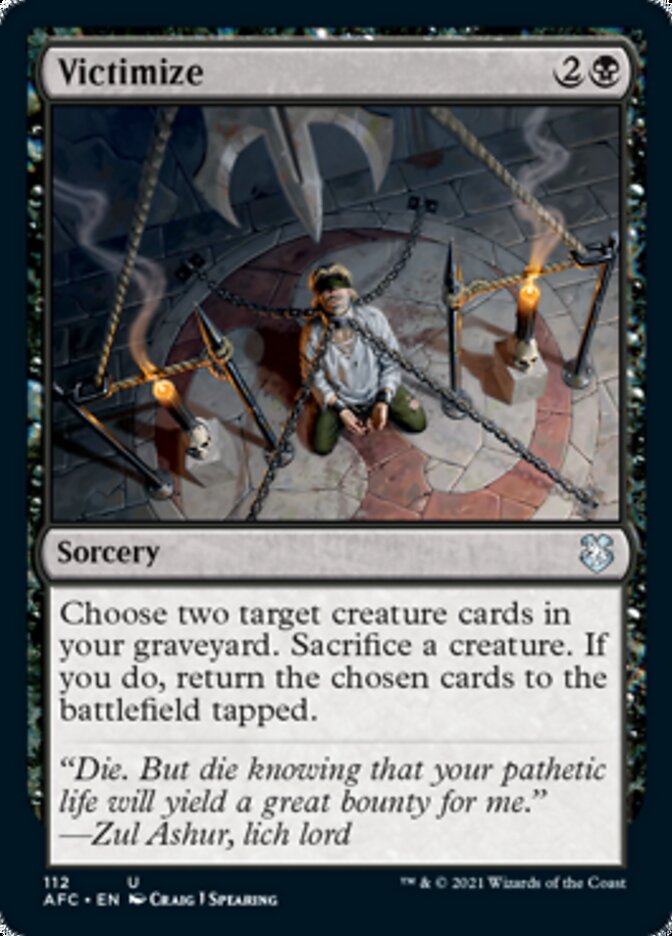 Victimize [Dungeons & Dragons: Adventures in the Forgotten Realms Commander] Magic: The Gathering
