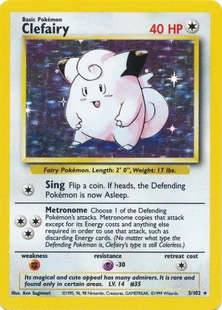 Clefairy (5/102) [Base Set Unlimited] Pokémon