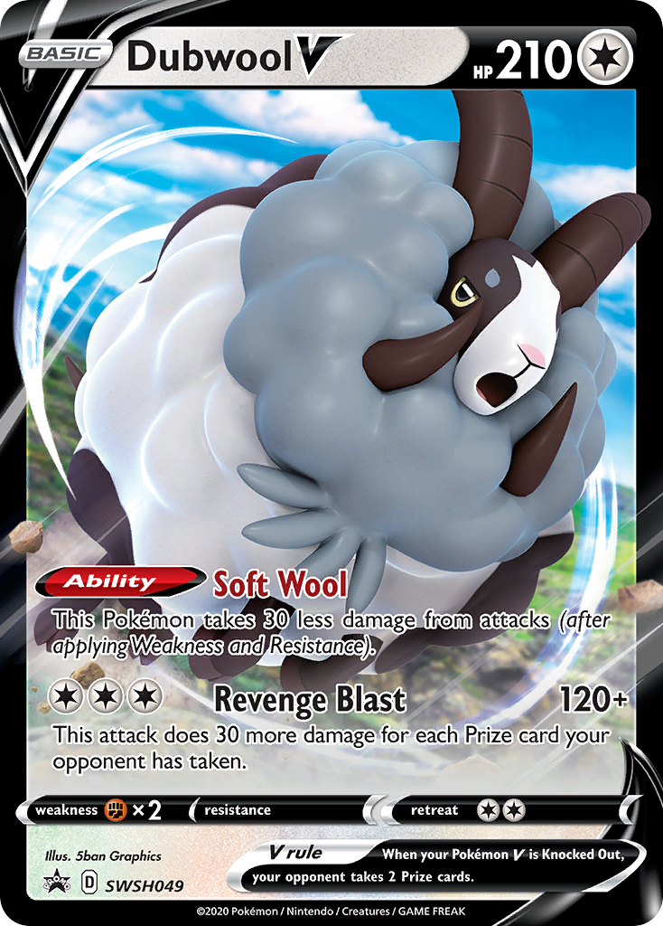 Dubwool V (SWSH049) (Jumbo Card) [Sword & Shield: Black Star Promos] Pokémon