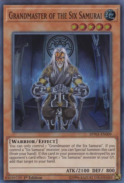 Grandmaster of the Six Samurai [SPWA-EN009] Super Rare Yu-Gi-Oh!