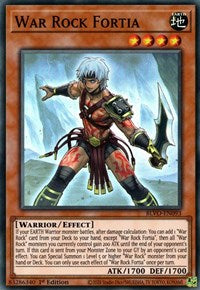 War Rock Fortia [BLVO-EN093] Super Rare Yu-Gi-Oh!