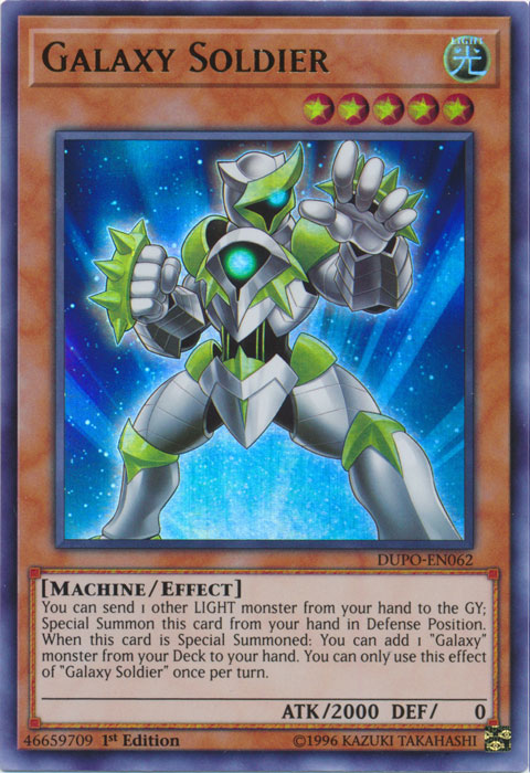 Galaxy Soldier [DUPO-EN062] Ultra Rare Yu-Gi-Oh!