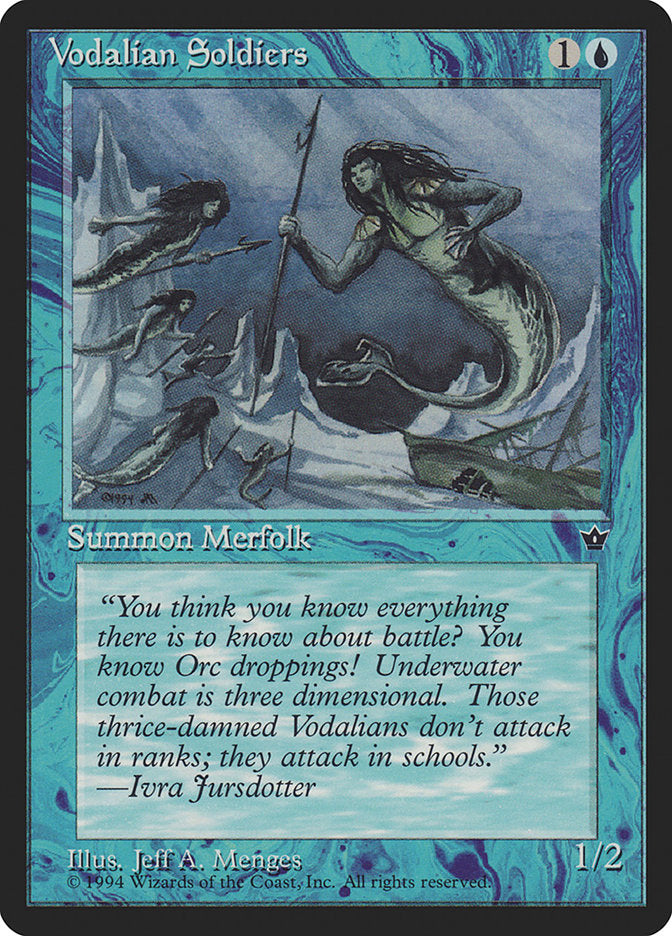 Vodalian Soldiers (Jeff A. Menges) [Fallen Empires] Magic: The Gathering
