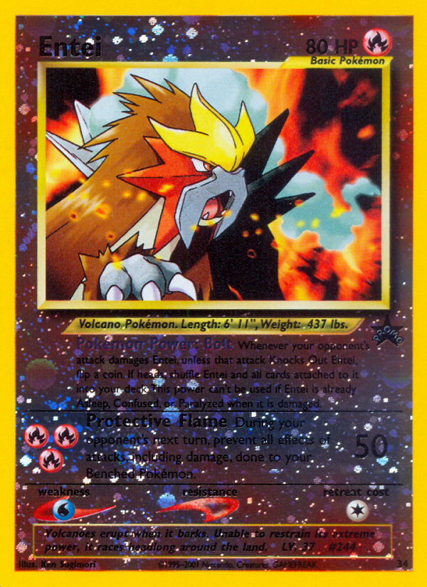 Entei (34) [Wizards of the Coast: Black Star Promos] Pokémon