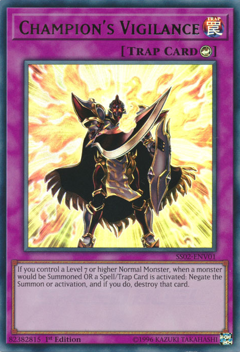 Champion's Vigilance [SS02-ENV01] Ultra Rare Yu-Gi-Oh!