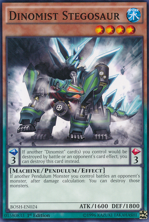 Dinomist Stegosaur [BOSH-EN024] Common Yu-Gi-Oh!