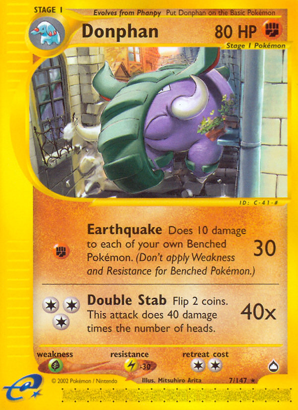 Donphan (7/147) [Aquapolis] Pokémon