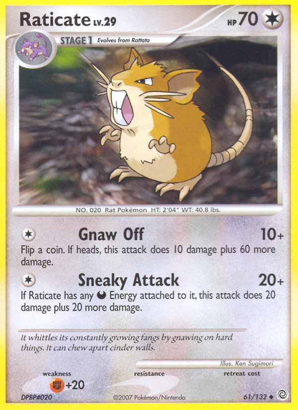 Raticate (61/132) [Diamond & Pearl: Secret Wonders] Pokémon