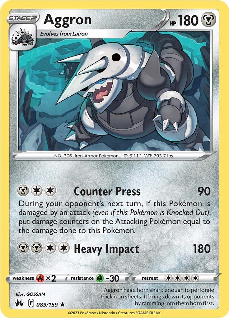 Aggron (089/159) [Sword & Shield: Crown Zenith] Pokémon