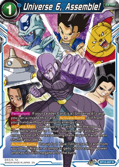 Universe 6, Assemble! (BT15-057) [Saiyan Showdown] Dragon Ball Super