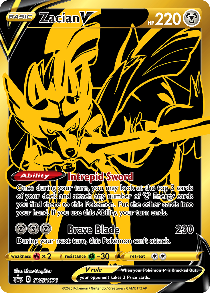 Zacian V (SWSH076) [Sword & Shield: Black Star Promos] Pokémon