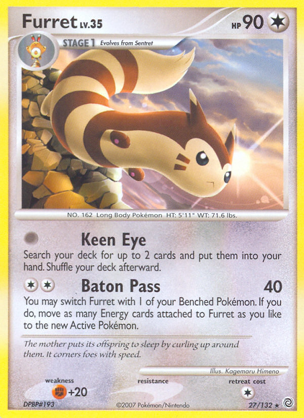 Furret (27/132) [Diamond & Pearl: Secret Wonders] Pokémon