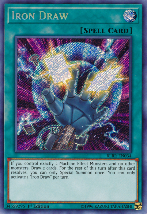 Iron Draw [BLRR-EN034] Secret Rare Yu-Gi-Oh!