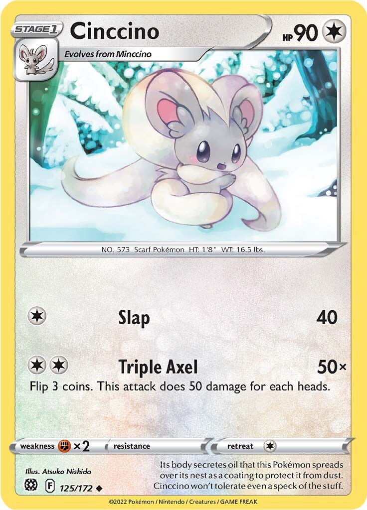 Cinccino (125/172) [Sword & Shield: Brilliant Stars] Pokémon