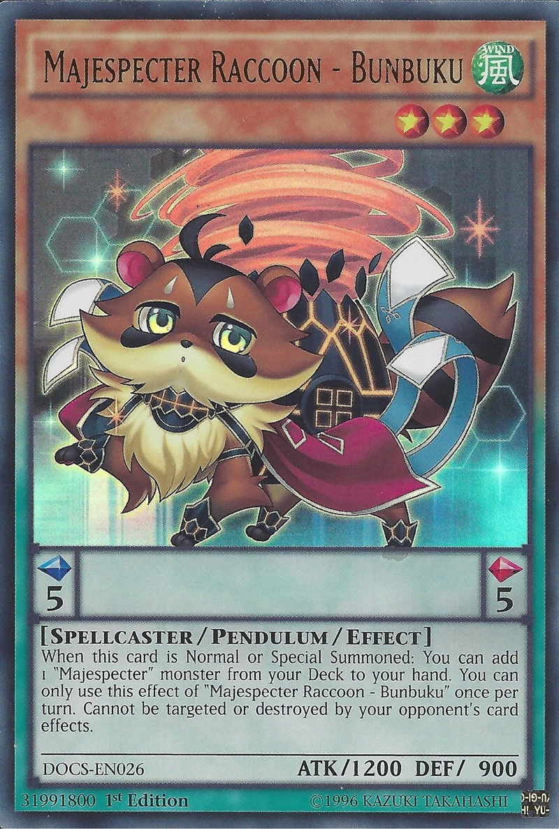 Majespecter Raccoon - Bunbuku [DOCS-EN026] Ultra Rare Yu-Gi-Oh!