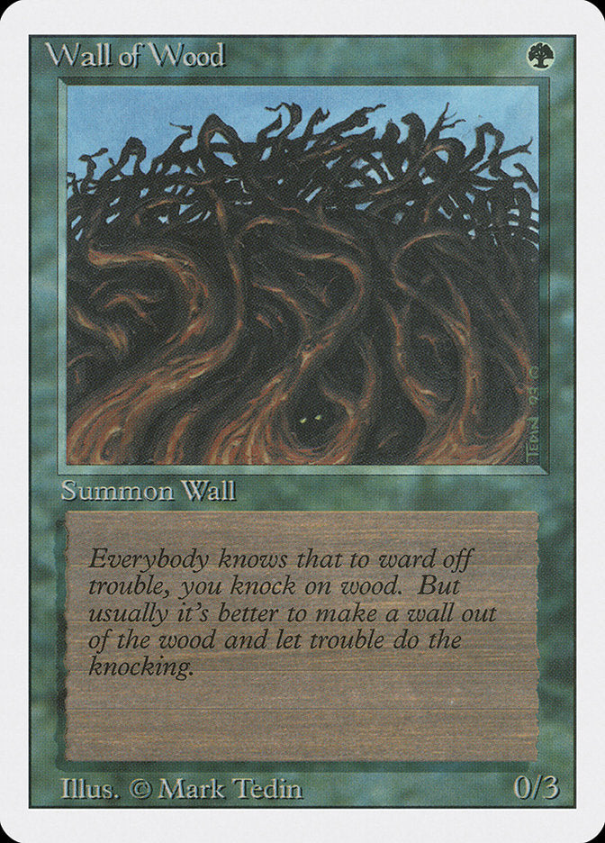 Wall of Wood [Revised Edition] Magic: The Gathering