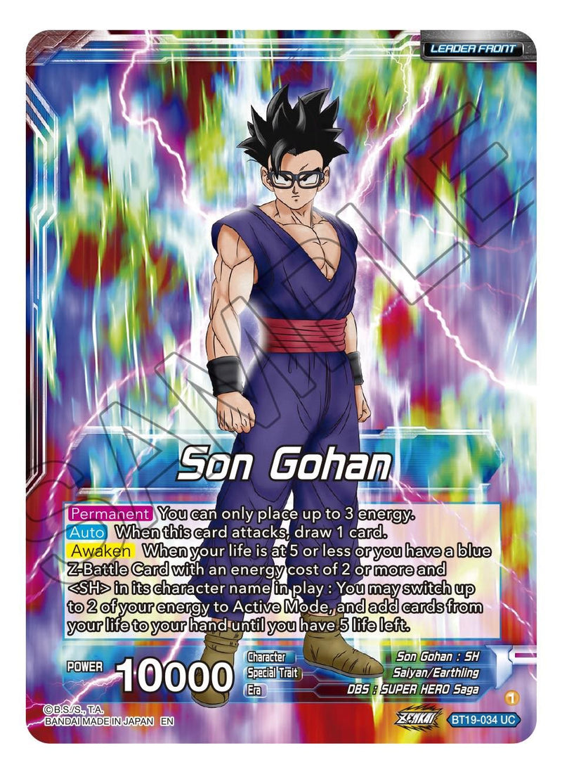 Son Gohan // Son Gohan, Former Glory Regained (BT19-034) [Fighter's Ambition] Dragon Ball Super