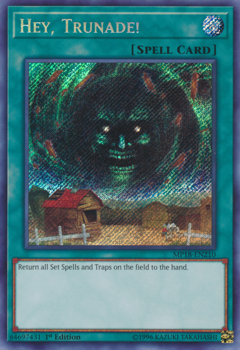 Hey, Trunade! [MP18-EN210] Secret Rare Yu-Gi-Oh!