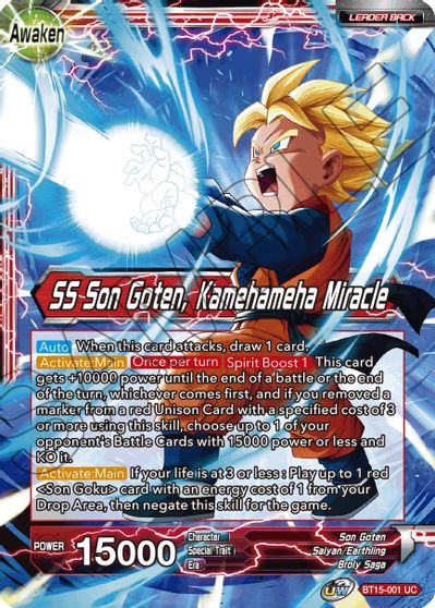 Son Goten // SS Son Goten, Kamehameha Miracle (BT15-001) [Saiyan Showdown] Dragon Ball Super