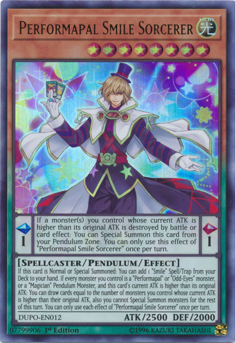 Performapal Smile Sorcerer [DUPO-EN012] Ultra Rare Yu-Gi-Oh!