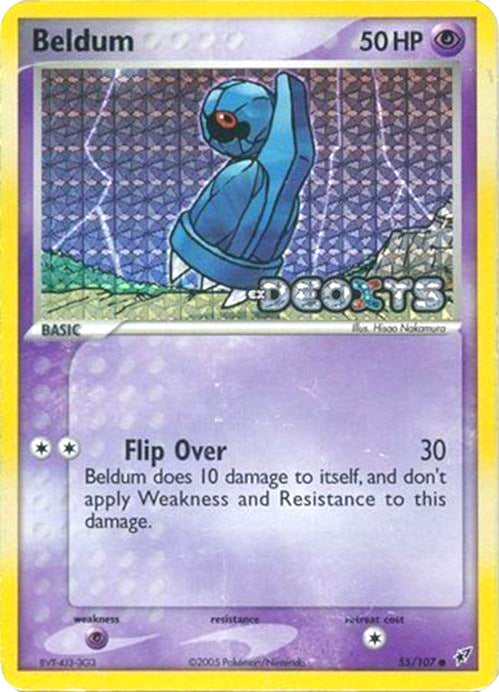 Beldum (55/107) (Stamped) [EX: Deoxys] Pokémon