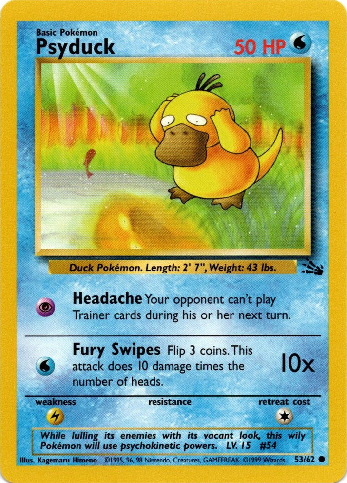 Psyduck (53/62) [Fossil Unlimited] Pokémon