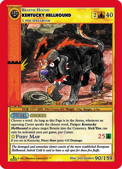 Kentucky Hellhound [Cryptid Nation: First Edition] Metazoo