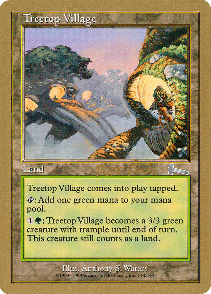 Treetop Village (Matt Linde) [World Championship Decks 1999] Magic: The Gathering