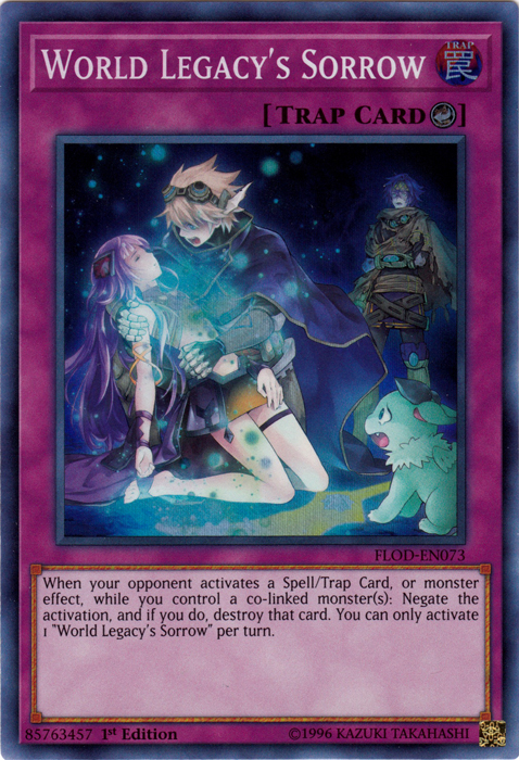 World Legacy's Sorrow [FLOD-EN073] Super Rare Yu-Gi-Oh!